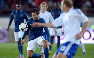Yohan Cabaye lors du match de qualification pour le Mondial 2014 France-Finlande, le 7 septembre 2012.