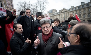 Jean-Luc Mélenchon, du Parti de Gauche, le 21 mars 2015 à Paris.