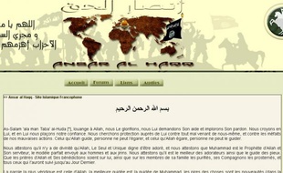 Capture d'écran du site Ansar al Haqq le 19 septembre 2013.