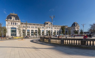 Le nouveau parvis de la gare Matabiau à Toulouse.