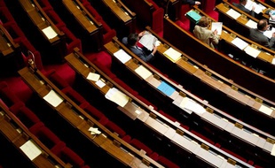 Les bancs de l'Assemblée nationale.