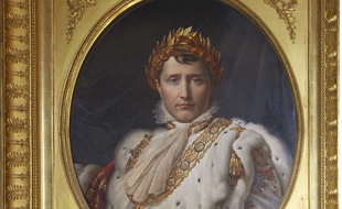 Portrait de Napoléon Bonaparte, par Francois Gérard, au musée delle Porcellane, Florence, Italie
