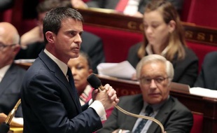 Le Premier ministre Manuel Valls le 19 mai 2015 à l'Assemblée nationale