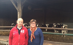 Christophe et Ludivine Le Monnier, éleveurs à Magny-en-Bessin.