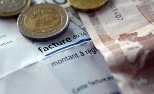 Des euros sur une facture d'électricité