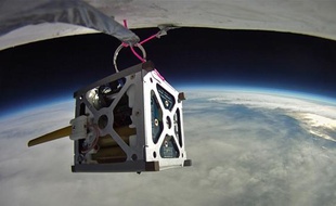 La Nasa teste des «phonesats», ici lors d'un vol de ballon expérimental.