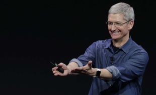 Le patron d'Apple, Tim Cook, le 9 septembre 2014.
