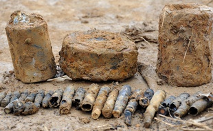 Illustration de vielles munitions