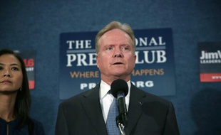 L'ancien sénateur Jim Webb, le 20 octobre 2015 à Washington