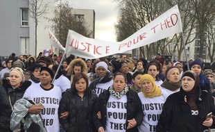 Une marche de soutien à Théo a eu lieu ce lundi à Aulnay-sous-Bois