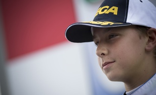 Sur son kart, Luca Bosco aime « la vitesse, l’adrénaline et le stress ».