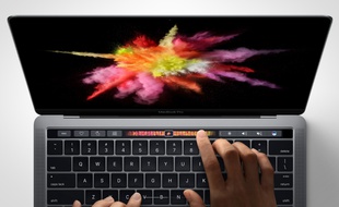Le nouveau Macbook Pro propose une «Touch bar» en haut du clavier.