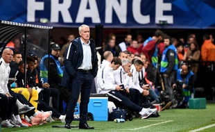 Didier Deschamps face à l'Islande, le 11 octobre 2018.