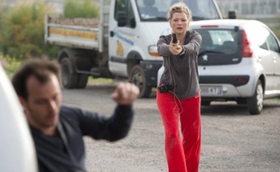 L'actrice Cécile Bois dans la série télé «Candice Renoir».