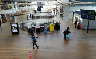 L'intérieur de la nouvelle gare de Rennes ici photographiée le 23 janvier 2019.