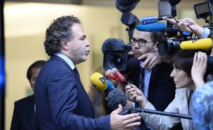 Luc Chatel, secrétaire général intérimaire de l'UMP, à Paris, le 10 juin 2014