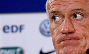 Didier Deschamps en conférence de presse, le 27 août 2015.