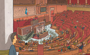 La couverture de la BD de Kokopello, «Palais Bourbon».