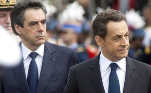 Nicolas Sarkozy et François Fillon, en mai 2012.