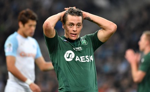 Romain Hamouma et les Stéphanois n'ont pas concrétisé leurs rares occasions, ce dimanche, face à l'OM.