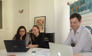 Des membres de la start-up