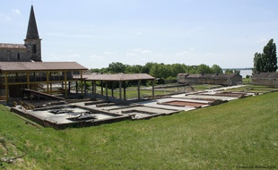 Vestiges de la villa gallo-romaine de Plassac (Gironde).