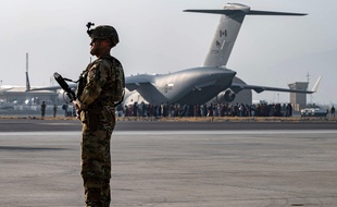 Un avion US Air Force à Kaboul le 21 août 2021.