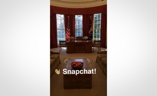 Le premier «snap» publié par la Maison Blanche sur Snapchat.