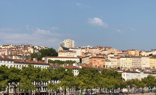La colline de la Croix-Rousse à Lyon.