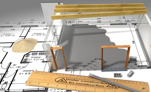 Illustration d'un plan de maison.