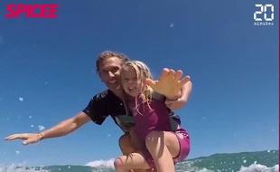 Manu, Carine et leurs enfants, le surf et la planète comme passions. Capture d'écran
