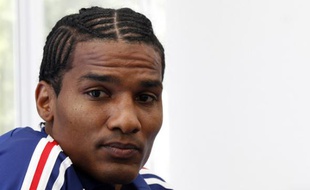 Florent Malouda avant une conférence de presse à Clairefontaine, le 30 août 2010.