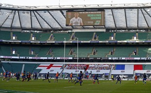 L'Angleterre et la France lors de leur affrontement à Twickenham, le 6 décembre 2020.