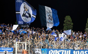 Des supporters de Bastia lors d'un match contre Toulouse le 31 août 2013.
