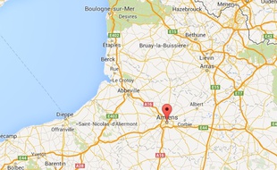 Google map d'Amiens (Somme).