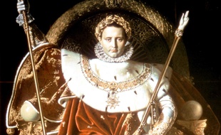 «Napoléon Bonaparte sur le trône impérial» (tableau peint par Ingres en 1806)