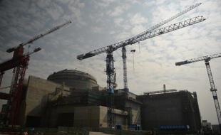 Le chantier de construction de la centrale nucléaire franco-chinoise de Taishan, le 8 décembre 2013.