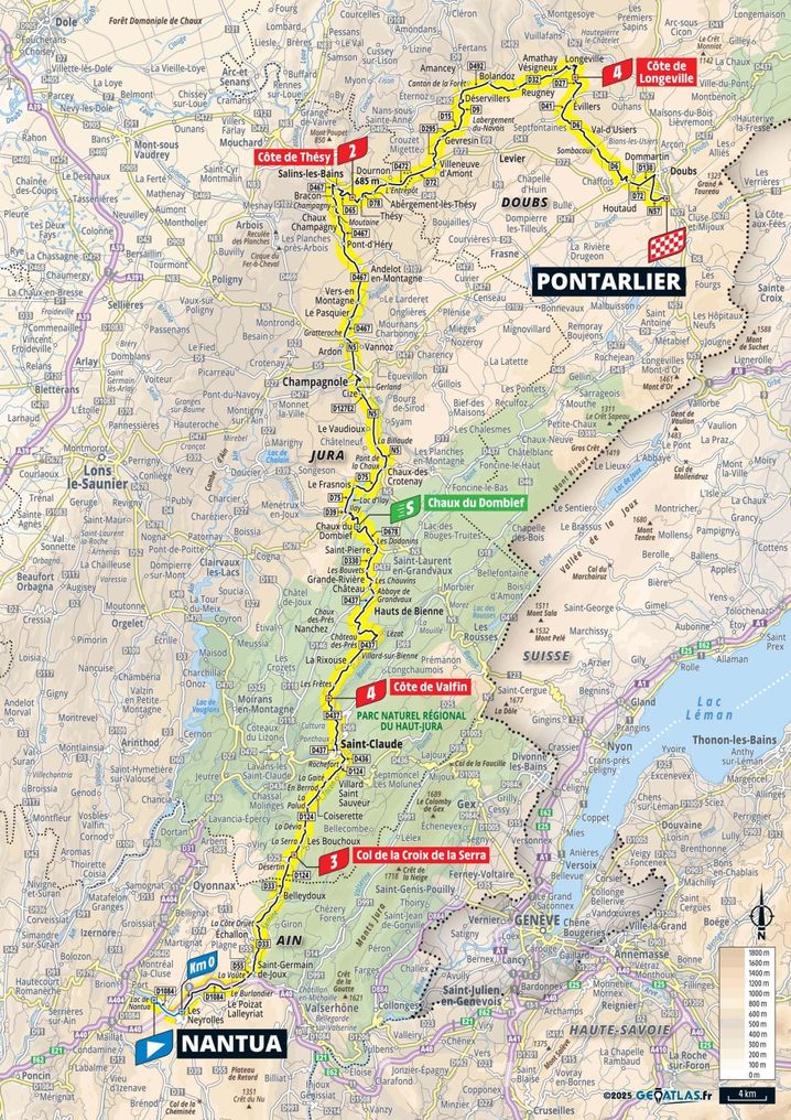 Le parcours de la 20e étape du Tour de France 2025