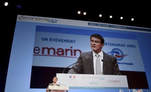 Le Premier ministre Manuel Valls aux Assises de l'économie de la mer et du littoral à Nantes, le 2 décembre 2014
