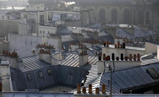 Vue des toits de Paris le 12 février 2015