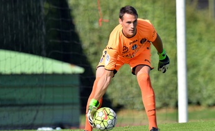 Le gardien Mauro Goicoechea lors d'un match amical du TFC contre la Real Sociedad à Saint-Jean-de-Luz, le 25 juillet 2015.