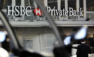Une façade de HSBC Private Bank à Genève