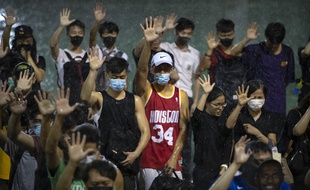 Une manifestation à Hong Kong le 15 octobre 2019.