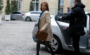 Ségolène Royal à son arrivée le 18 février 2016 à Matignon à Paris