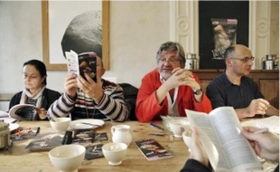 La conférence de presse de Cité Philo, qui a acceuilli près de 15000 visiteurs l'an passé.