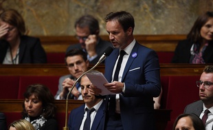 Le député LREM des Alpes-Maritimes Olivier Roussel à l'Assemblée nationale le 8 novembre 2017.