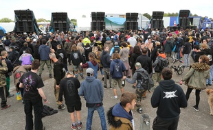 La 25e édition du Teknival, le 28 avril 2018.