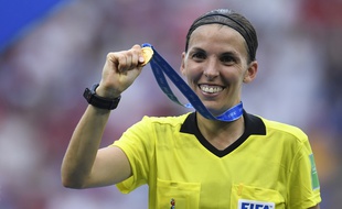 Stéphanie Frappart, lors de la finale de la Coupe du monde 2019.