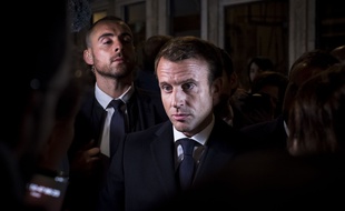 Emmanuel Macron lors de sa visite à Rouen, le 30 octobre 2019.