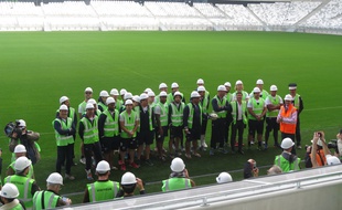 Bordeaux, le 12 mars 2015 - L'UBB visite le Nouveau stade.